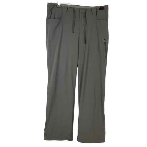 Outdoor Research Ferrosi Stretch Pants Women 10 Gray Hem Drawcords Hike Climbing - Picture 1 of 13